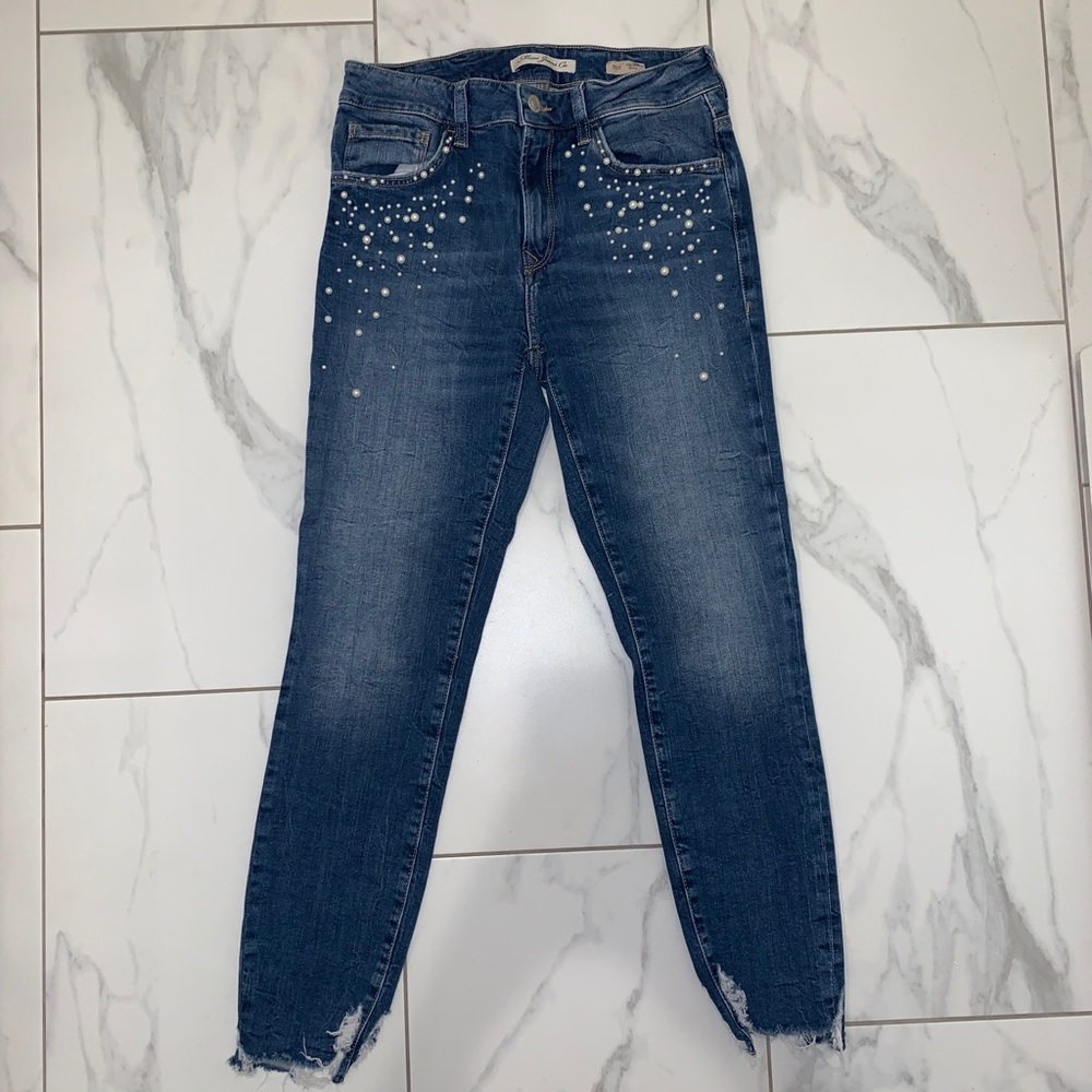 Mavi Tess High Rise Pearl Skinny Jeans